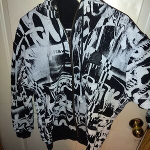 Cookies Black and White Graphic Hoodie